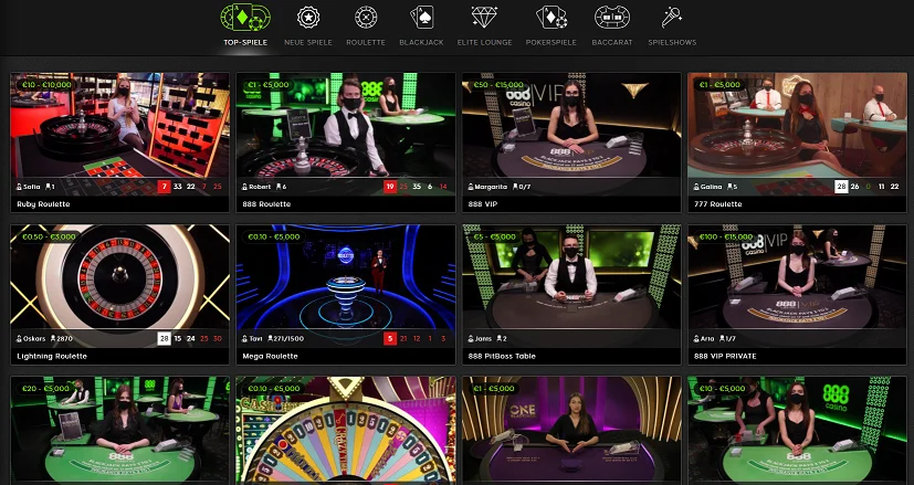Live Casino 888Casino | de.worldcasinoexpert.com