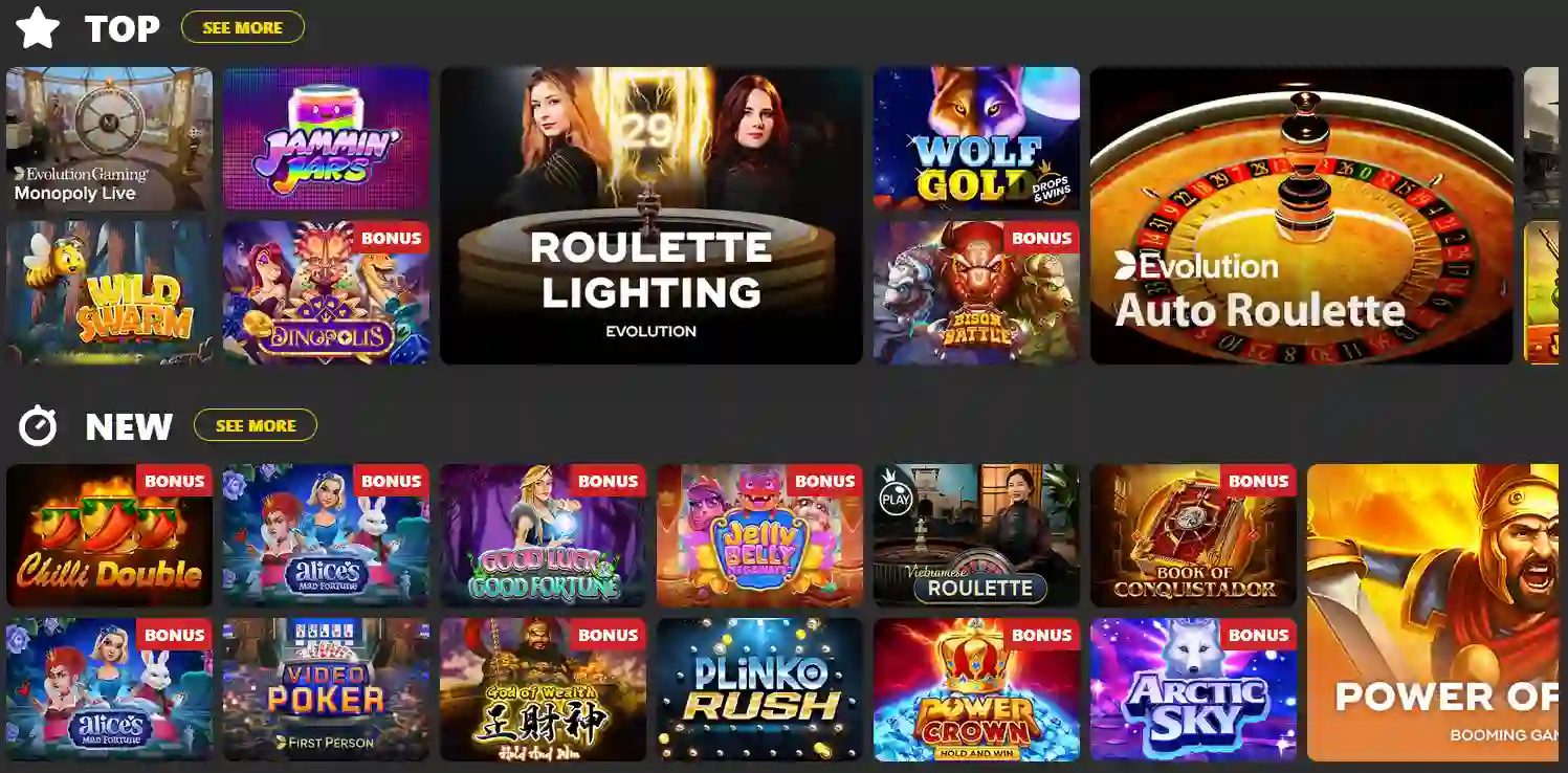 Software und Spiele im Online Casino Bodu88