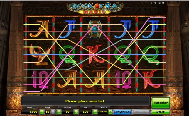 ScreenShot Slot Book of Ra Magic